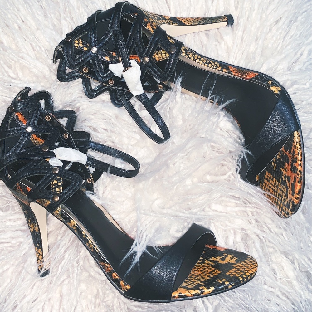 NEW Snakeskin Heels “MIREYA” by SCENE